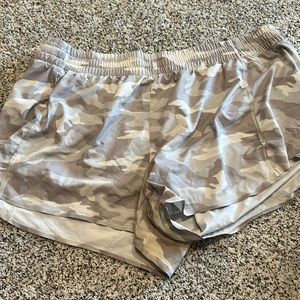 white camo atheta shorts